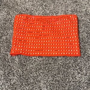 Orange tube top